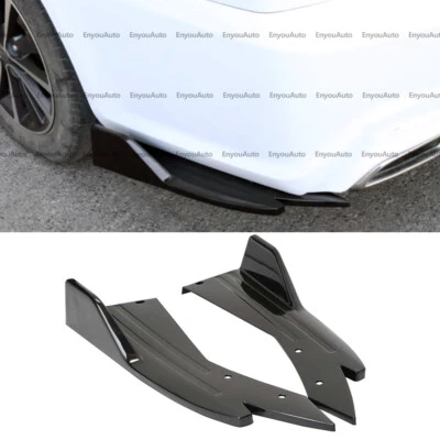 For Lexus Rc-F RC300 RC350 Rear Bumper Lip Splitter Diffuser Glossy Black - Image 1 of 4