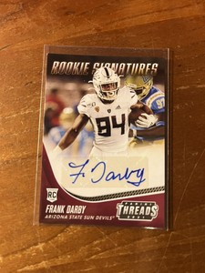 2021 Chronicles Draft Picks Threads Signatures Orange Frank Darby Rookie Auto RC