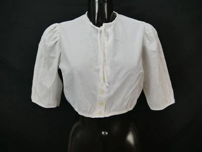 Gr.40 Dirndlbluse weiß Bluse für Dirndl C&A Baumwollmischung Spitze B10172 - Bild 1 von 4