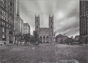 Vintage Canada Chrome Postcard Montreal Notre-Dame Basilica - Picture 1 of 2