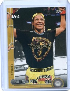 2015 Topps UFC Chronicles JULIANNA PENA Gold Parallel No 219 SP #20/88