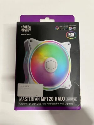Cooler Master MFL-B2DW-18NPA-R1 FN1416 MasterFan MF120 Halo White Edition PC Fan - Image 1 of 2