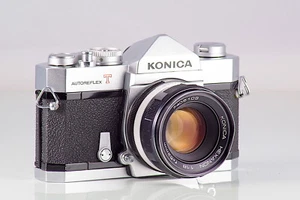 PRECIOSA KONICA AUTOREFLEX T + HEXANON 1.8 52  EXCELLENT CLA SERVICED TESTED - Picture 1 of 6