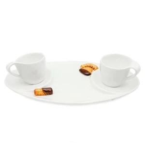 BASSANO KERAMIK KUCHEN 3D Tassen mit Untertasse Servierplatte 40 cm AUS ITALIEN - Photo 1 sur 3