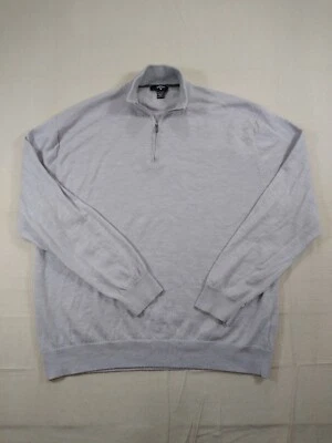 Callaway Merino Wool Sweater Men's 2XL Grey 1/4 Zip Pullover Soft Golf - Image 1 of 4