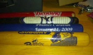 4 Miniatur Massivholz Baseballschläger 18" - Bild 1 von 2