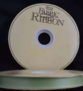 Thrifty Satin Mint Green Fabric Ribbon 100 Yard Roll 5/8 Wide Vintage WFR - Picture 1 of 4