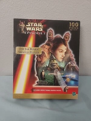 Star Wars Episode 1 Jar Jar Binks Shaped 100 Piece Puzzle - 1999 - Image 1 of 4