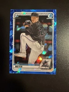2020 Bowman Chrome Draft Sapphire Max Meyer #BD-50 1st Bowman Rookie - Picture 1 of 2