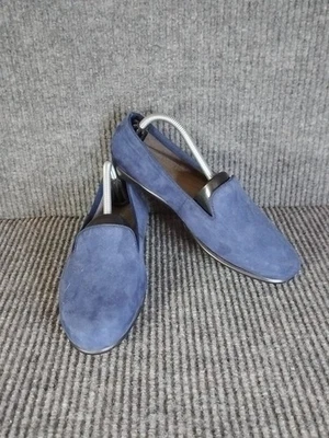 NEW Aerosoles Betunia Suede Loafer Women's Size 7.5M Blue Leather - Image 1 of 4