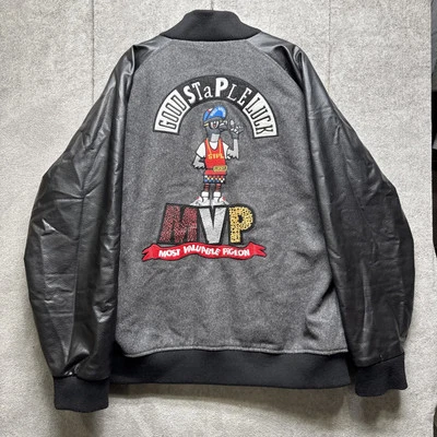 Staple Pigeon MVP Jacket Mens 2XL Wool Leather Bomber Varsity Streetwear Embro - Image 1 of 4