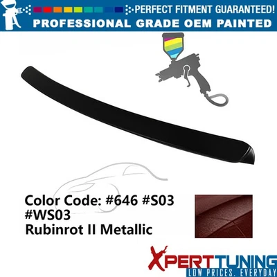 Fits 99-05 BMW E46 3-Series AC Style ABS Rear Roof Spoiler Lip Painted #646, S03 - Image 1 of 4