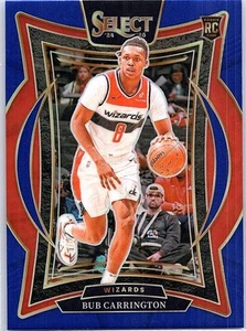 Panini Select 2024-25 - Bub Carrington #81 Concourse Blue Prizm (RC) - Imagen 1 de 2