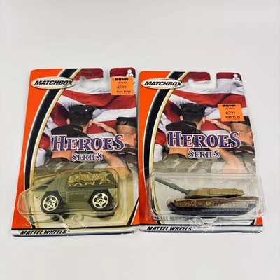 Matchbox Heroes Series Die-Cast Tank + Armored Truck Lot of 2 Sealed NOC Mattel - Image 1 of 3