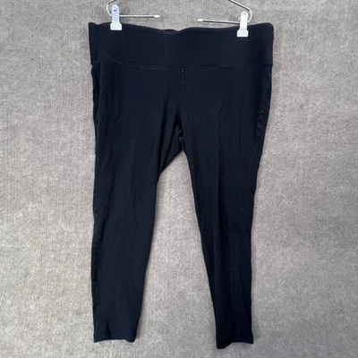 Leggings capri negros Livi Active talla grande 26/28 elásticos ocio ropa informal Foto 1 de 4