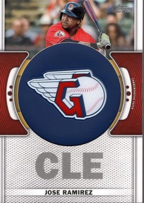 2023 Topps Team Logo Commemorative Patch #TLPJRA Jose Ramirez - BB - Image 1 of 2