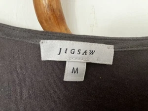 Jigsaw Sleeveless Grey Silk and cotton Top Medium size - Picture 1 of 3