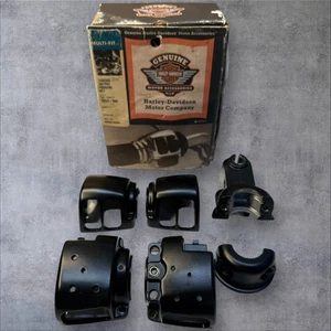 Harley Davidson 70222-96 Black Chrome Switch Housing Set For All 1996/Later XL - Picture 1 of 10