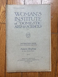 1920 Mary Brooks Picken Woman's Institute Of Domestic WIDAS Pattern Drafting - Picture 1 of 10