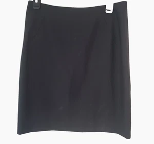 Theory Skirt Womens 6 Black Wool Aline Career Business Professional At Knee USA - Picture 1 of 10
