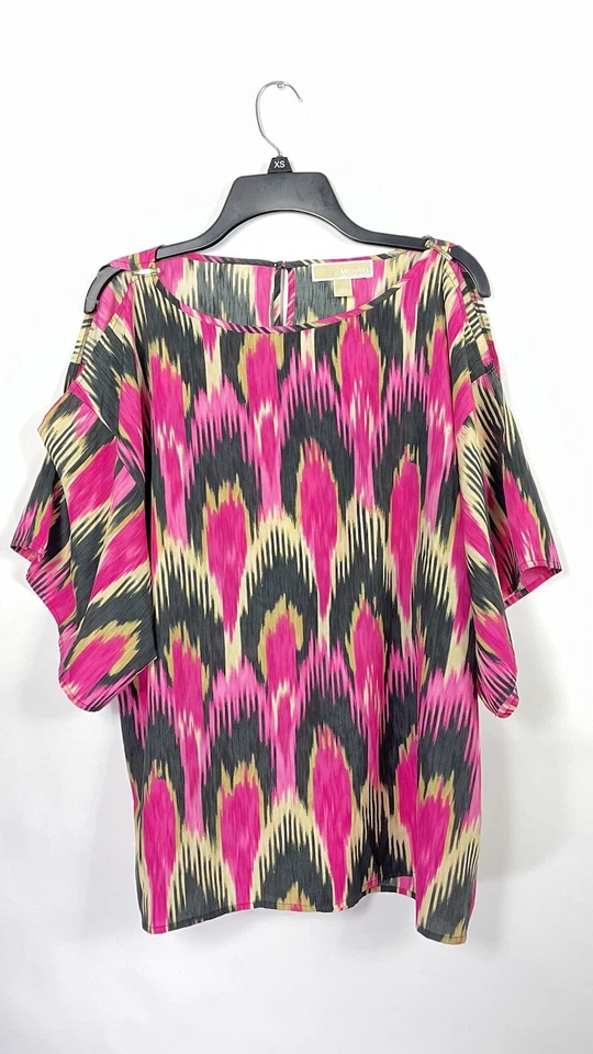 Michael Kors Shirt Adult Extra Large Black Designer Casual Comfort V Neck Mens   - Image 1 of 4