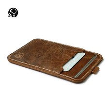 Men's Cowhide Leather Thin Wallet ID Money Credit Card Slim Holder Front Pocket