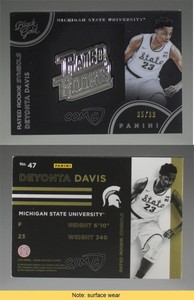 2016 Black Gold Collegiate Rated Symbols White /99 Deyonta Davis #47 Rookie RC