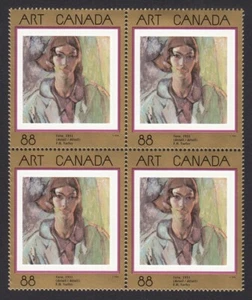 Canada 1994 #1516 MNH BLOCK of 4, FOIL STAMPING VERA by F.VARLEY PAINTING - Imagen 1 de 1