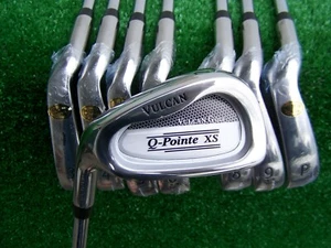 Vulcan Golf Q-Pointe XS Iron Set 3-PW Steel Stiff Shaft Irons LEFT HAND NEW LH - Picture 1 of 7
