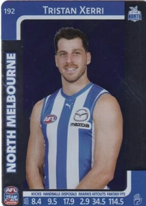 AFL 2025 Teamcoach North Melbourne - Tristan Xerri Silver Card No192 - Picture 1 of 2
