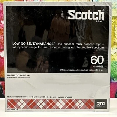Scotch 211-1/4-R60 Cinta Magnética en Blanco 60 Minutos Carrete a Carrete 3M Disco Sellado Nuevo Foto 1 de 4