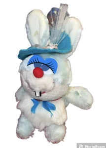 Vtg 1990 Spearhead Marketing Bosley Bunny Rabbit Plush With Hat 8” - Picture 1 of 5