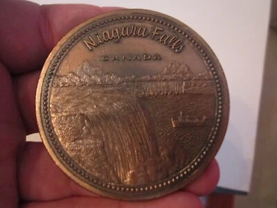 VINTAGE NIAGRA FALLS THEME - CANADA BELT BUCKLE - GW-14 Foto 1 de 3