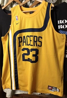 VTG NIKE RON ARTEST INDIANA PACERS XXXXL 4X JERSEY - 72 SWINGMAN HWC REWIND - Image 1 of 4