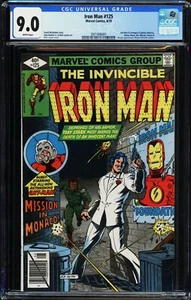 IRON MAN #125 MARVEL COMICS CGC ¡CALIFICADO 9,0! ANT MAN WASP & VISION - Imagen 1 de 1