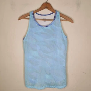 Athleta Girl Double The Fun Tank Top XXL / 16 Make A Splash Cool Layer Aqua Blue - Picture 1 of 10