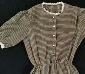 Vintage 80s Periwinkle House Dress Size 5/6 VTG 1980s - Picture 1 of 10