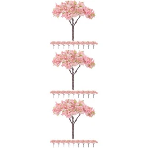 30 Stück Mini-Kirschblütenbaum, Sandtisch, Landschaft, Pflanze, Architektur, - Bild 1 von 12