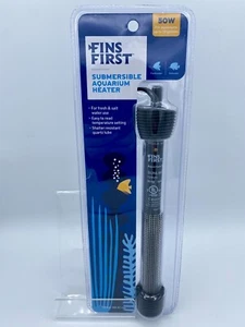 Fins First 50W 10 Gallon Submersible Aquarium Heater New Sealed - Picture 1 of 3