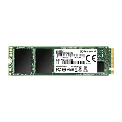 Transcend 256GB NVMe PCIe Gen3x4 M.2 2280 3D TLC SSD 220S (TS256GMTE220S) - Image 1 of 2