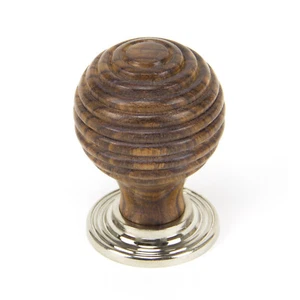 Oakcrafts - From The Anvil Rosewood and Nickel Beehive Cabinet Knob 35mm 83873 - Picture 1 of 4