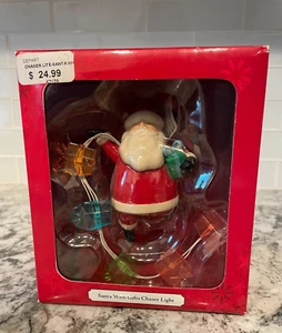 Department 56 Santa With Gifts Chaser Light NEW - Picture 1 of 5