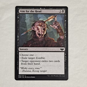 Magic The Gathering Cards MTG Aim for the Head Zoltan Boros 092/277