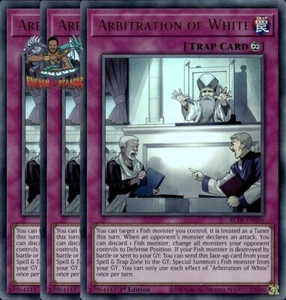 Yugioh! 3x Arbitraje de Blanco BLTR-EN036 Ultra Raro 1ª Edición Casi Nuevo - Imagen 1 de 1