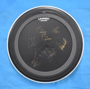 Breaking Benjamin SIGNED Drumhead Autographed by all 5 members - Picture 1 of 7