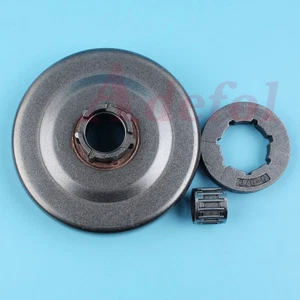 3/8" 8T Chain Drive Clutch Drum Sprocket Rim for HUSQVARNA 61 66 266 268 272 New - Foto 1 di 4