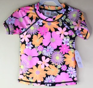 Wonder Nation Girls Floral Rash Guard and Bikini Bottoms Set Size XS (4-5) - Picture 1 of 6