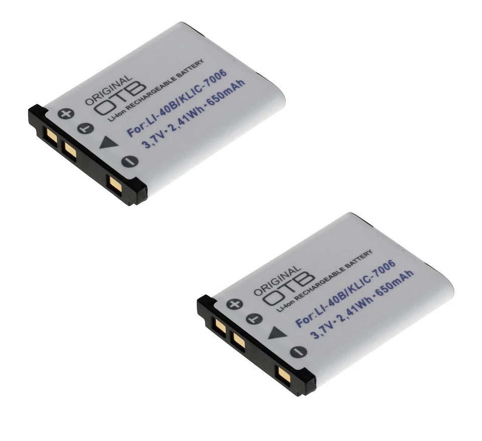 OTB 2x Akku Ersatzakku für Medion Life P43005 MD 86295 und MD 86124 P43000