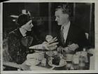 1935 Press Photo Ned Hale Smith blind lawer now a Judge with his wife in Detroit