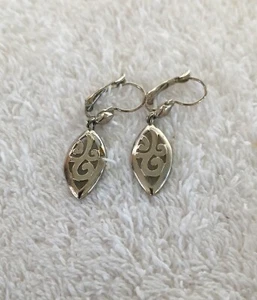 Sterling Silver Drop Pierced Earrings - Picture 1 of 2